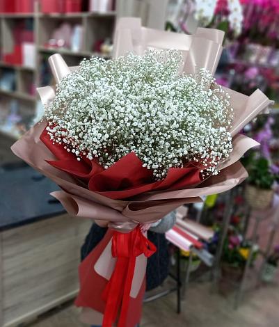 Букет цветов из: Гипсофила в Заречном Пензенской области