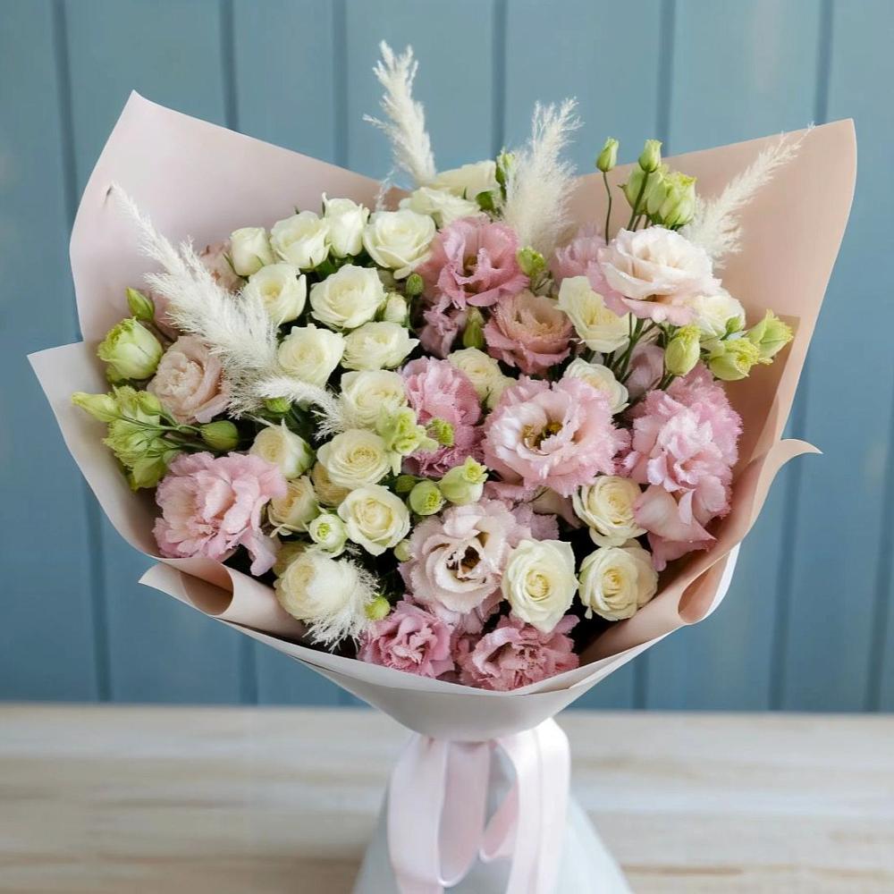 Букет цветов из: Альстромерии и Розы в Заречном Пензенской области