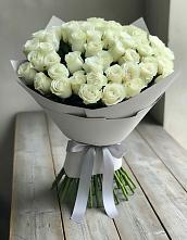 Букет 35 Белых роз в Заречном Пензенской области