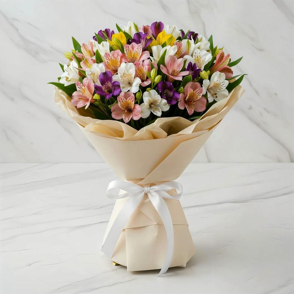 Букет цветов из: Альстромерии в Заречном Пензенской области