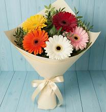Букет цветов из:  Герберы в Заречном Пензенской области