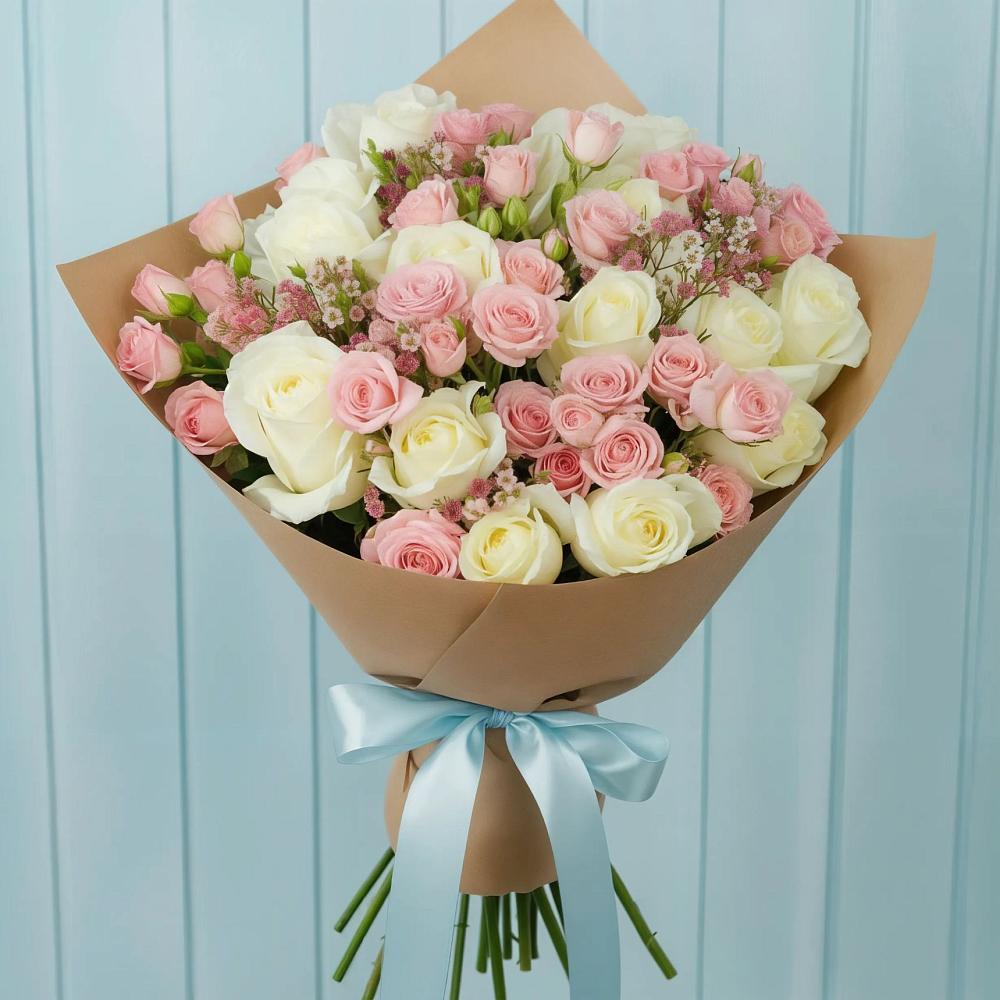 Букет цветов из: Розы в Заречном Пензенской области