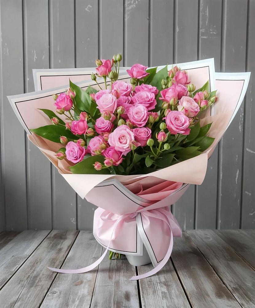 Букет Розовый кустик в Заречном Пензенской области