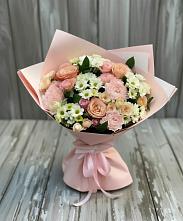 Букет цветов из:  Гвоздики, Розы и Хризантемы в Заречном Пензенской области