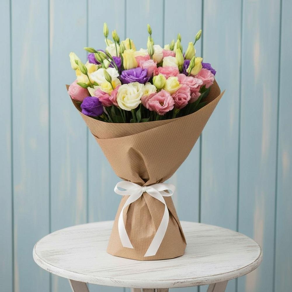 Букет цветов из: Лизиантусы в Заречном Пензенской области