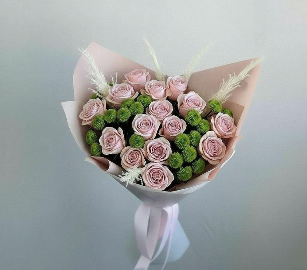 Букет цветов из: Розы и Хризантемы в Заречном Пензенской области