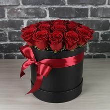 Цветочная композиция из Розы в шляпной коробке в Заречном Пензенской области