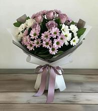 Букет цветов из:  Хризантемы и Розы в Заречном Пензенской области