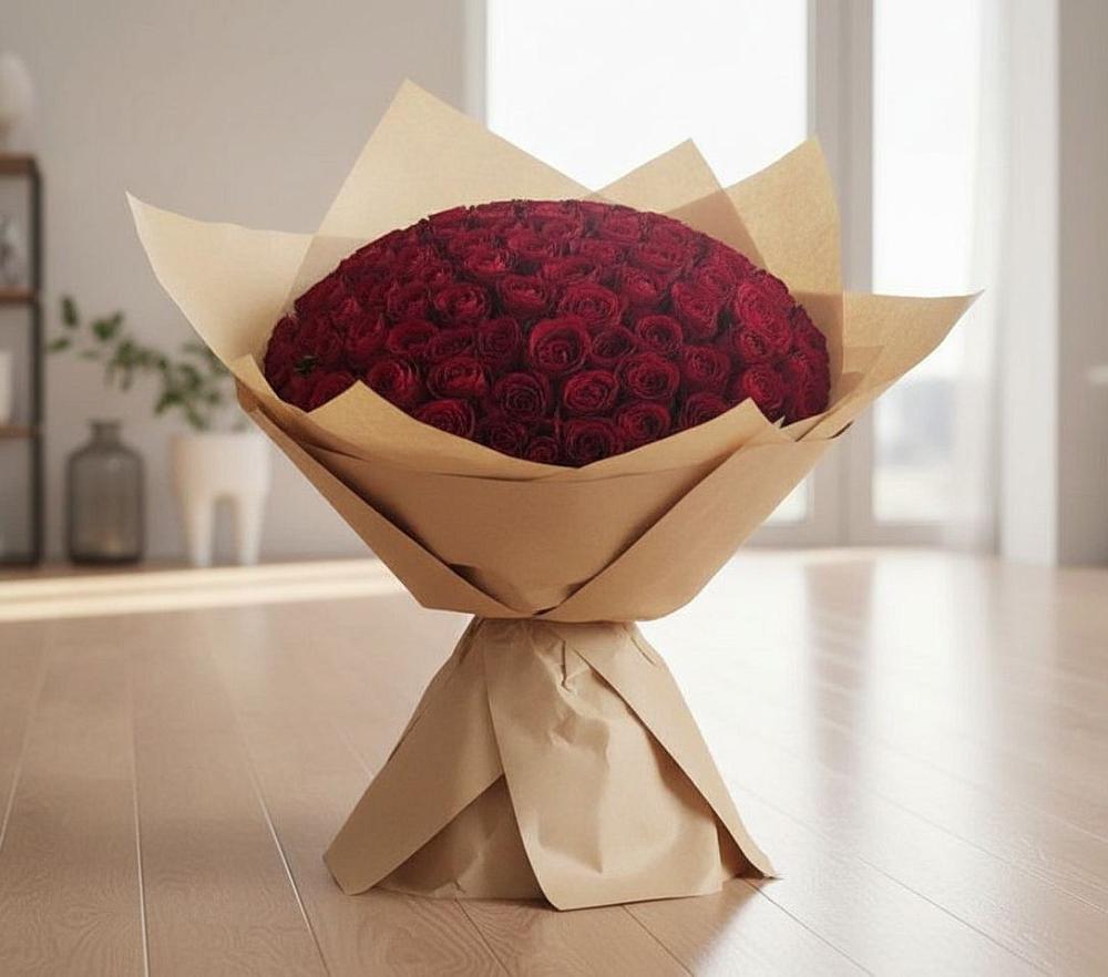 Букет 101 Красная роза в Заречном Пензенской области