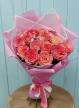 Букет 15 Розовых роз Равель #REPLACE_PRED# Заречном Пензенской области