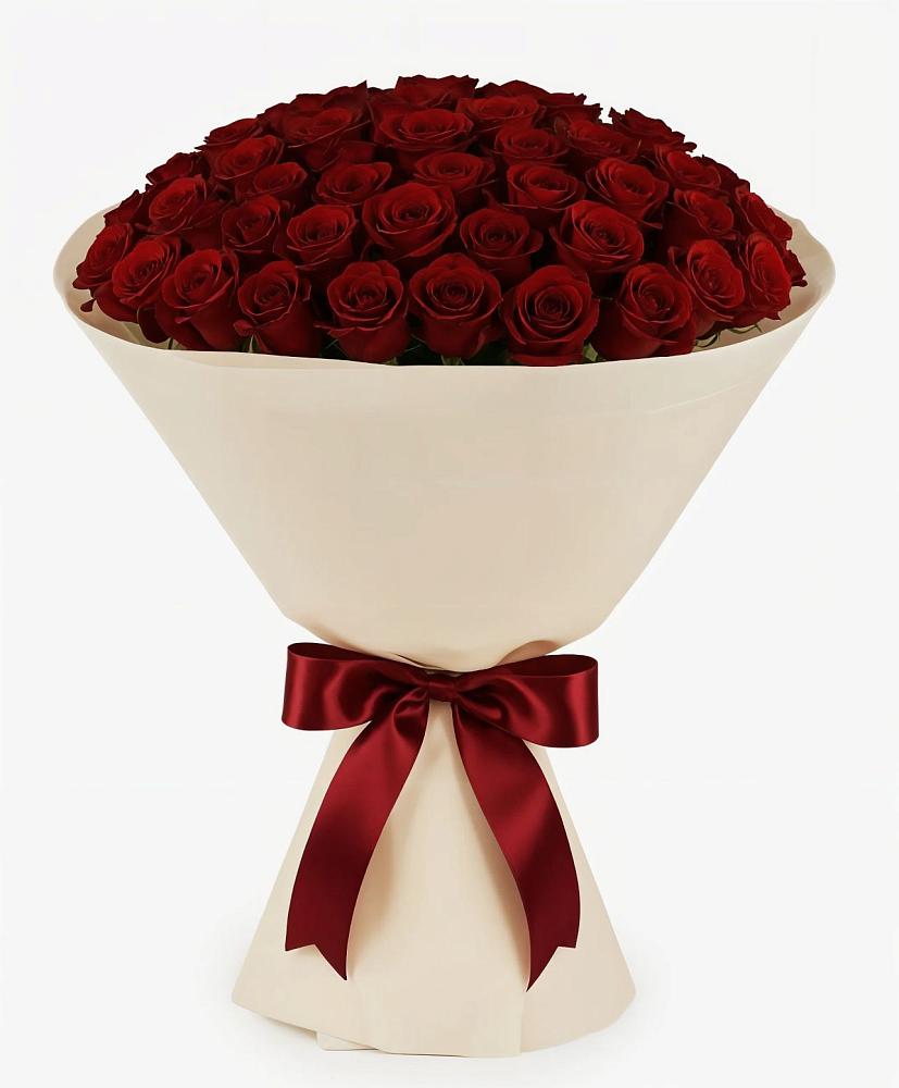 Букет 101 Бордовая роза Блэк Бакарра в Заречном Пензенской области