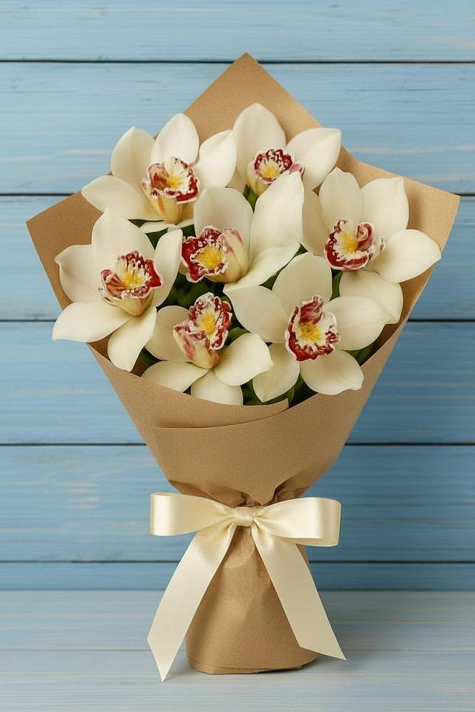 Букет цветов из: Орхидеи и Розы в Заречном Пензенской области