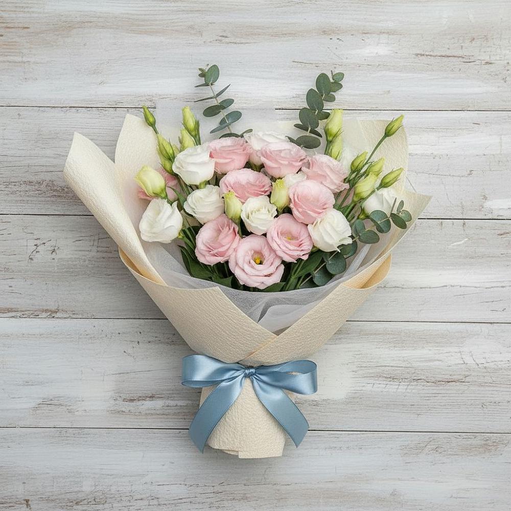 Букет цветов из: Лизиантусы в Заречном Пензенской области